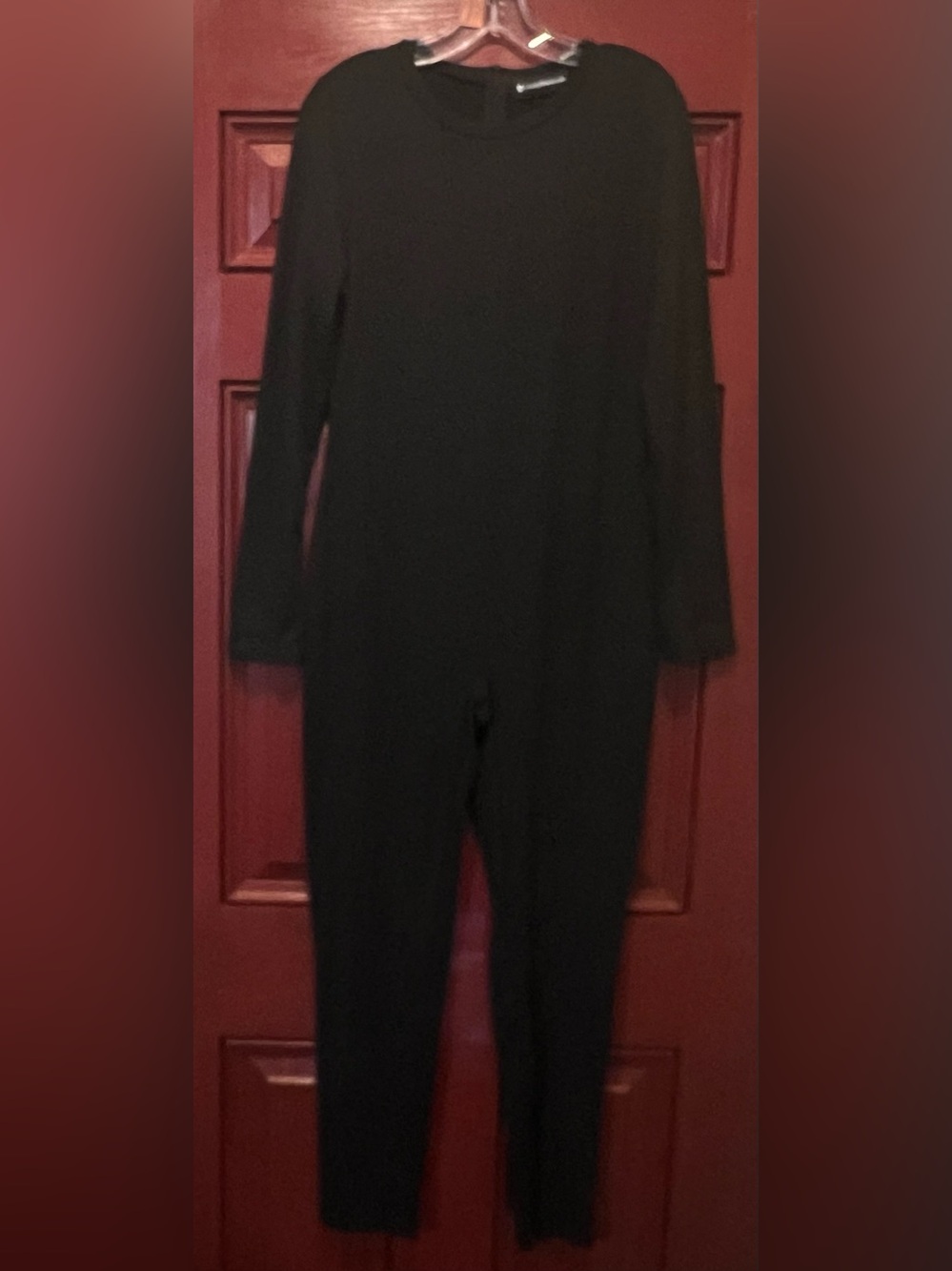 Black Long-Sleeve Jumpsuit